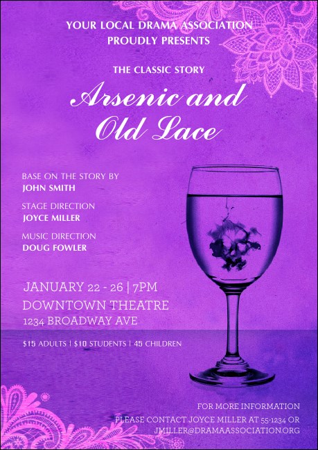 Arsenic & Old Lace Postcard