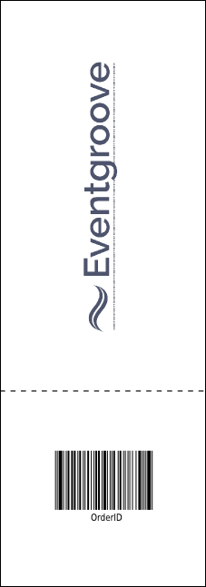 Blue Flower Raffle Ticket Product Back