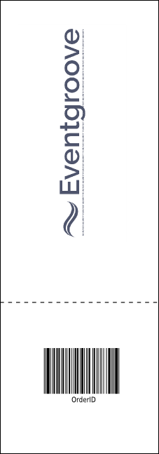 All Purpose Modern Raffle Ticket Product Back