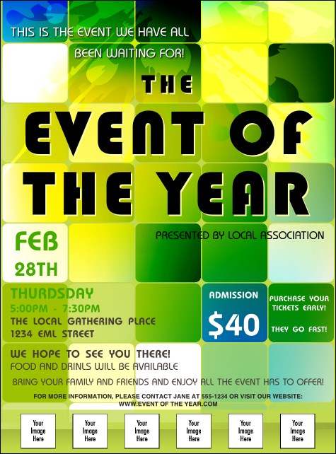 Squares Logo Flyer Product Front