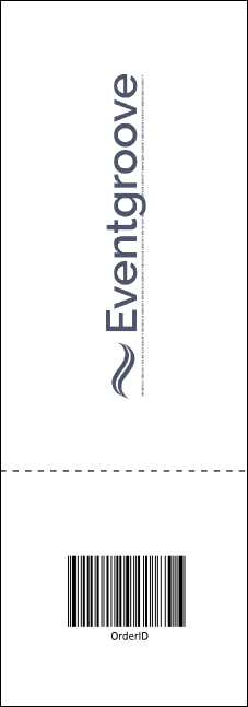 Orange Geometric Raffle Ticket Product Back