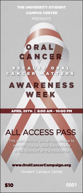 Oral Cancer VIP Pass Product Front