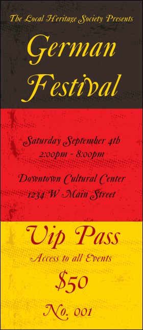 German Flag VIP Pass