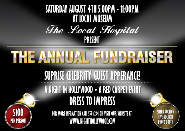 Hollywood Lights Postcard Product Front