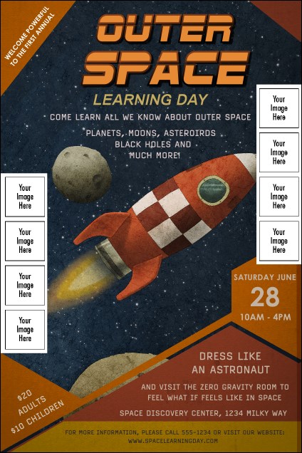 Spaceship Logo Poster Product Front