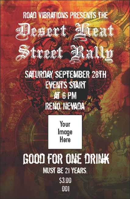 Ride Drink Ticket Product Front