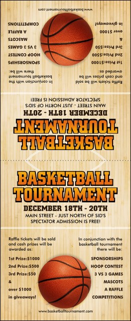 Basketball Court Table Tent