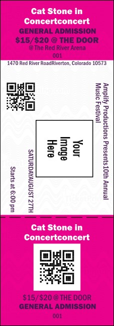Big Logo Magenta Event Ticket