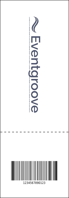 Abstract Lights Event Ticket Product Back
