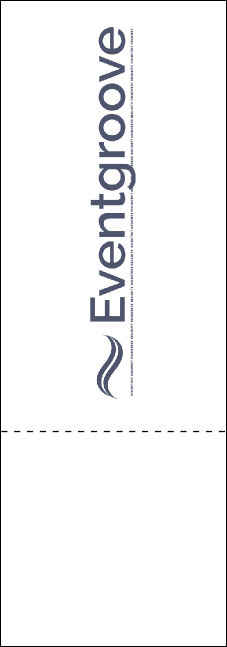 Classical Music Event Ticket Product Back