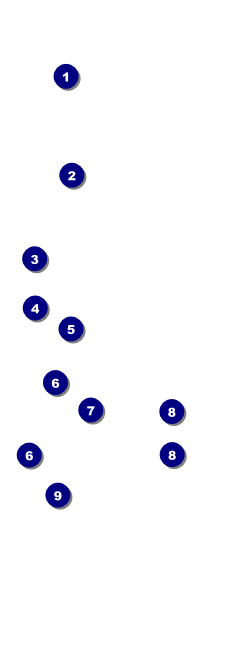 Faded Colors Event Ticket Front Field Markers