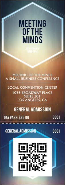 Faded Colors Event Ticket