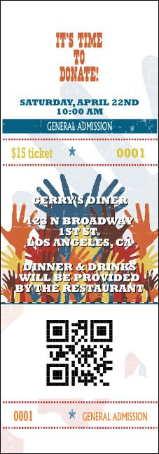 Fundraising Hands Event Ticket