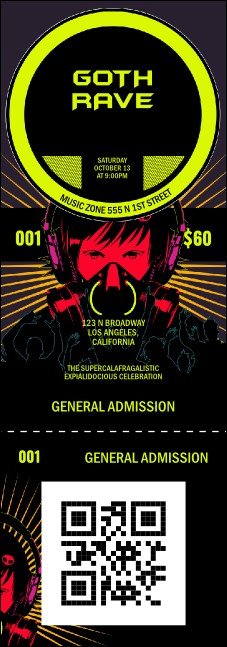 Goth Rave Event Ticket