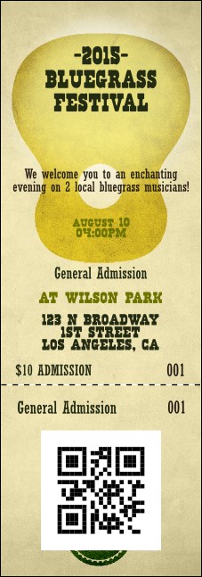 Guitar and Banjo Event Ticket