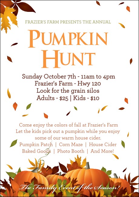 Pumpkin Patch Postcard Product Front