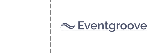 Punk Rock Event Ticket Product Back