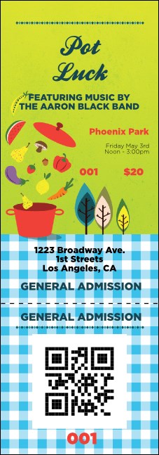 Potluck Event Ticket