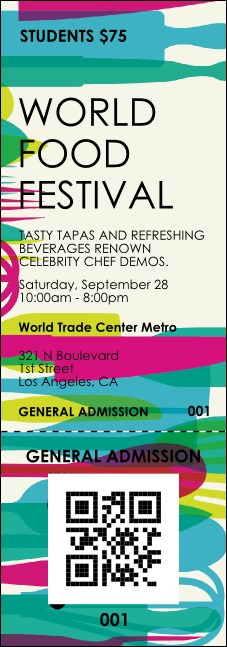 Food Festival Event Ticket