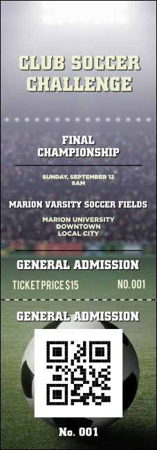 Soccer Stadium Event Ticket