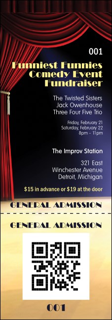 Stand Up Comedy Event Ticket