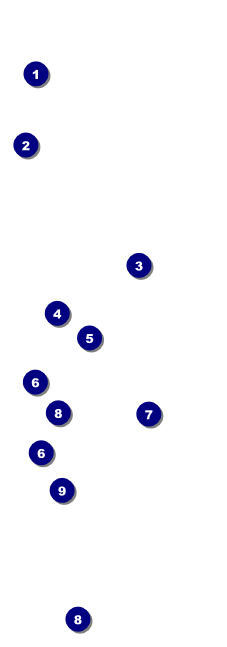 Rock Concert Blue Event Ticket Front Field Markers