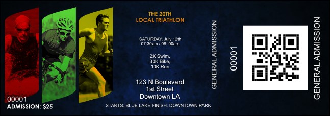 Triathlon Event Ticket