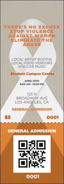 White Ribbon Event Ticket