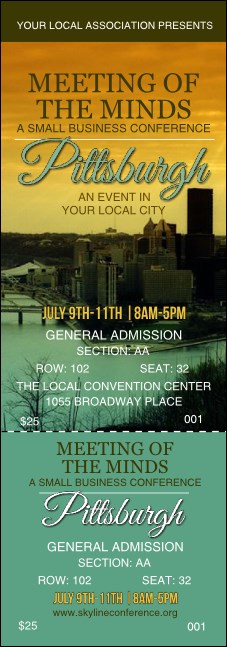 Pittsburgh Reserved Event Ticket