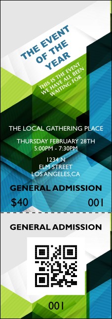 All Purpose Hex Event Ticket