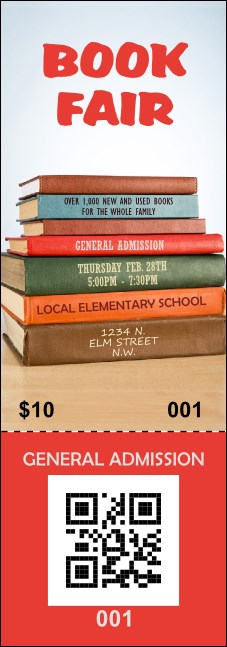 Book Fair Event Ticket