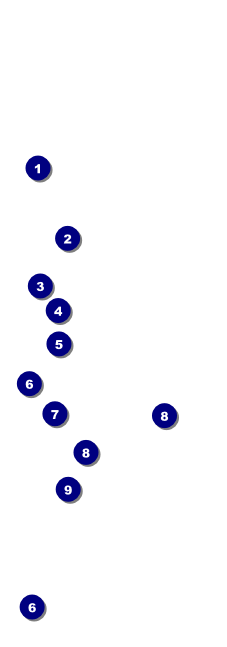 Bowling League Event Ticket Front Field Markers