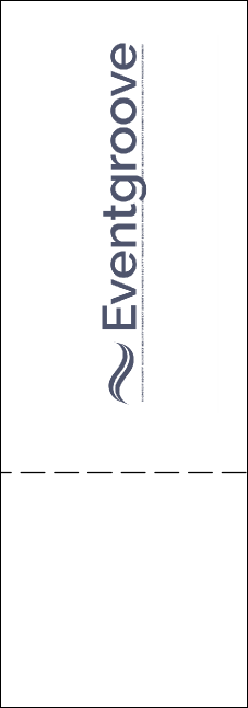 Classic Black Pinstripe Event Ticket Product Back