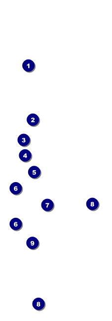 Classic Black Pinstripe Event Ticket Front Field Markers