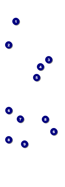 Blues Event Ticket Front Field Markers