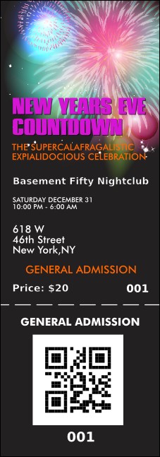 Fireworks Event Ticket
