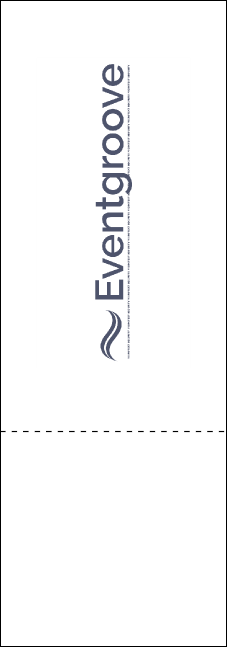 Football Blue Event Ticket Product Back