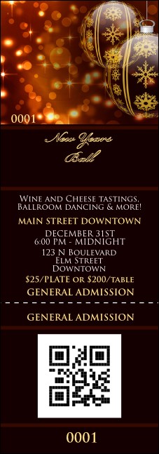 Golden Ornament Event Ticket