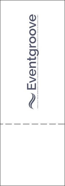 Run for a Cause Blue & Green Event Ticket Product Back