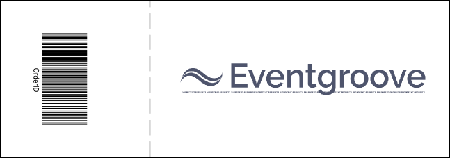 Blue Landscape Reserved Event Ticket Product Back