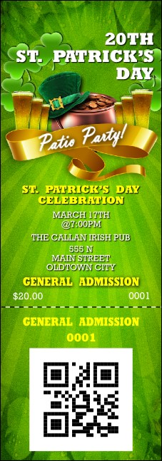 St. Patrick's Day Party Event Ticket