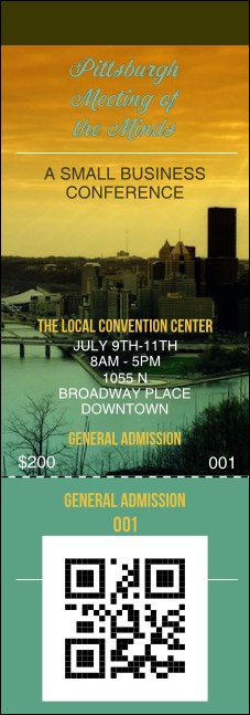 Pittsburgh Event Ticket