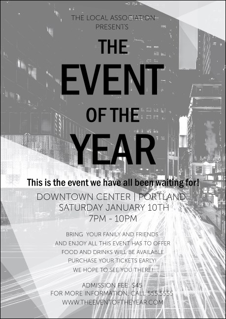 All Purpose Building and Streetlights Black and White Postcard Product Front