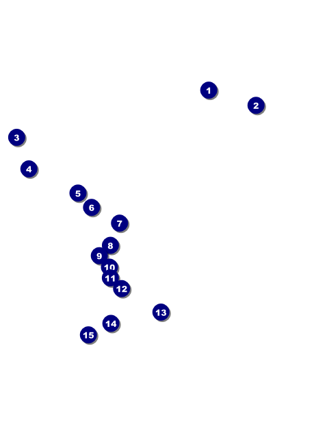 All Purpose Geometric Black and White Postcard Front Field Markers