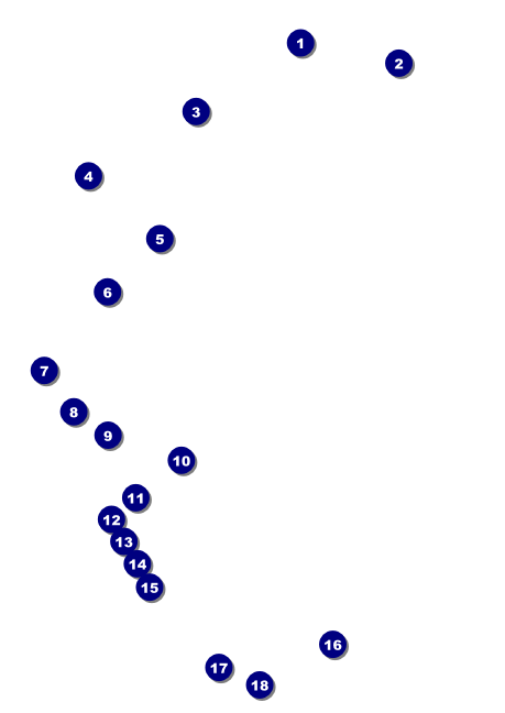 All Purpose buildings Black and White Postcard Front Field Markers