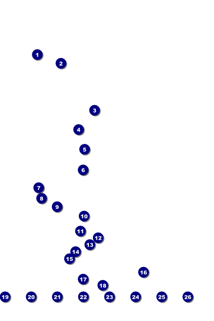 All Purpose Chalkboard Black and White Image Poster Front Field Markers