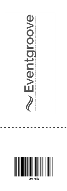 All Purpose Skyline Black and White Event Ticket Product Back