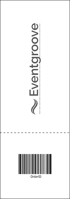 All Purpose Skyline Black and White Raffle Ticket Product Back