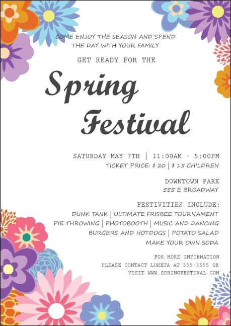 Spring Festival 3 Postcard Product Front