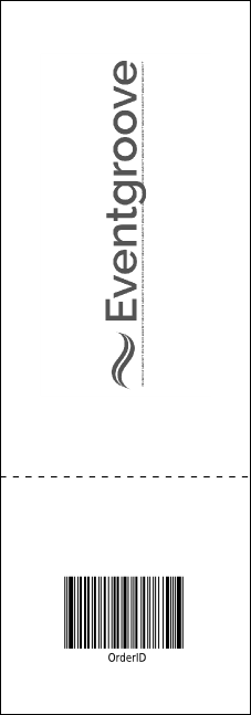 All Purpose Triangles 2 Black and White Raffle Ticket Product Back